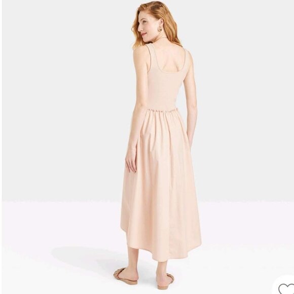 A New Day - Women's Midi Ballet Dress Taupe Size M - Picture 3 of 11